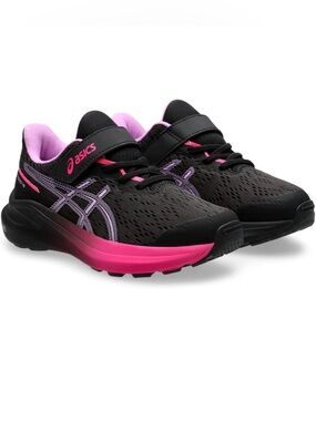 ASICS Kids G-T 1000 Black and Pink Sneakers